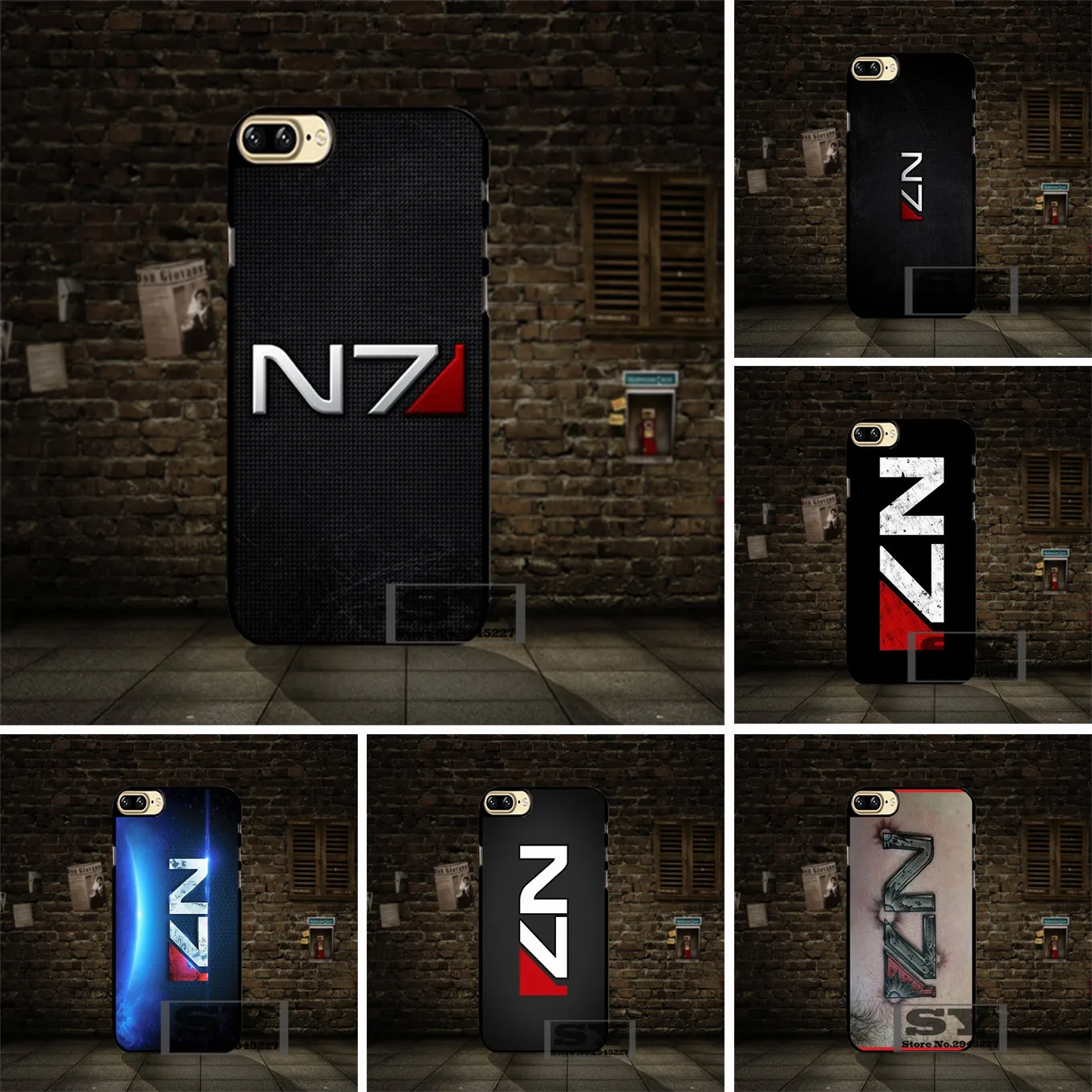 Mass Effect N7 логотип Оригинальный сотовый телефон чехол для Xiaomi 3 4 4S 4i 5 5S Примечание 2