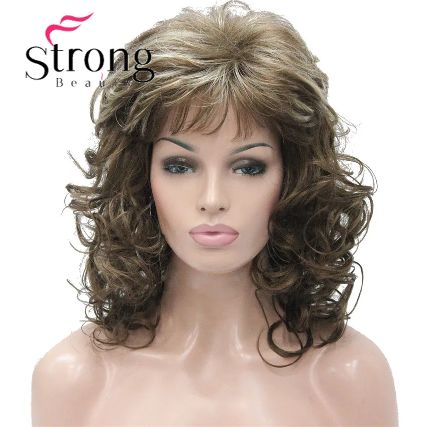 StrongBeauty 1" длинный волнистый светильник коричневый высокий светильник ed полный синтетический парик выбор цвета