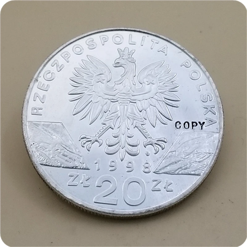 1998 2000 Польша 20 zl копия монеты с животными мира|Безвалютные монеты| |