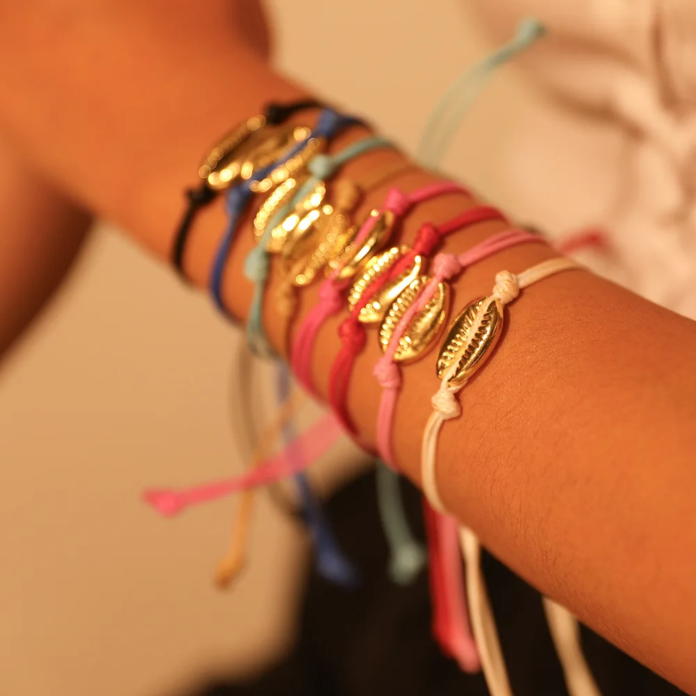 Boho Nature Beach Shell очаровательный браслет модные летние простые браслеты с