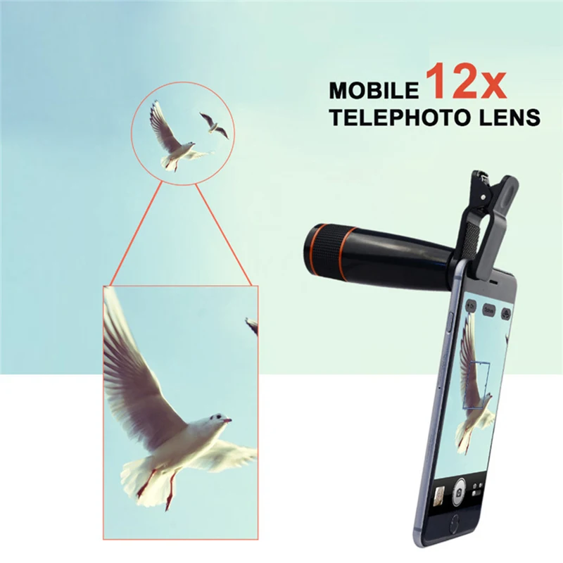 Universal All in 1 Camera Lens Accessories Travel Kit Set With Holder Tripod For Mobile Phone Clear Portable Wide-angle | Мобильные