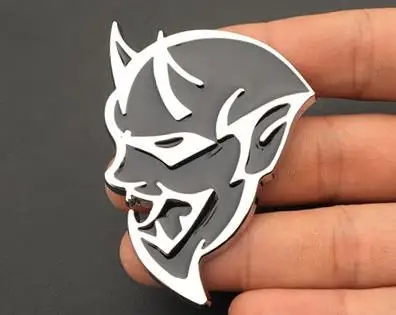 black right 2 шт. автомобильный Стайлинг 4 цвета хромированный металл для 3D Hellcat наклейка эмблема задний значок наклейка Dodge Challenger, Charger Ram Chrysler Boot - Название цвета: black right