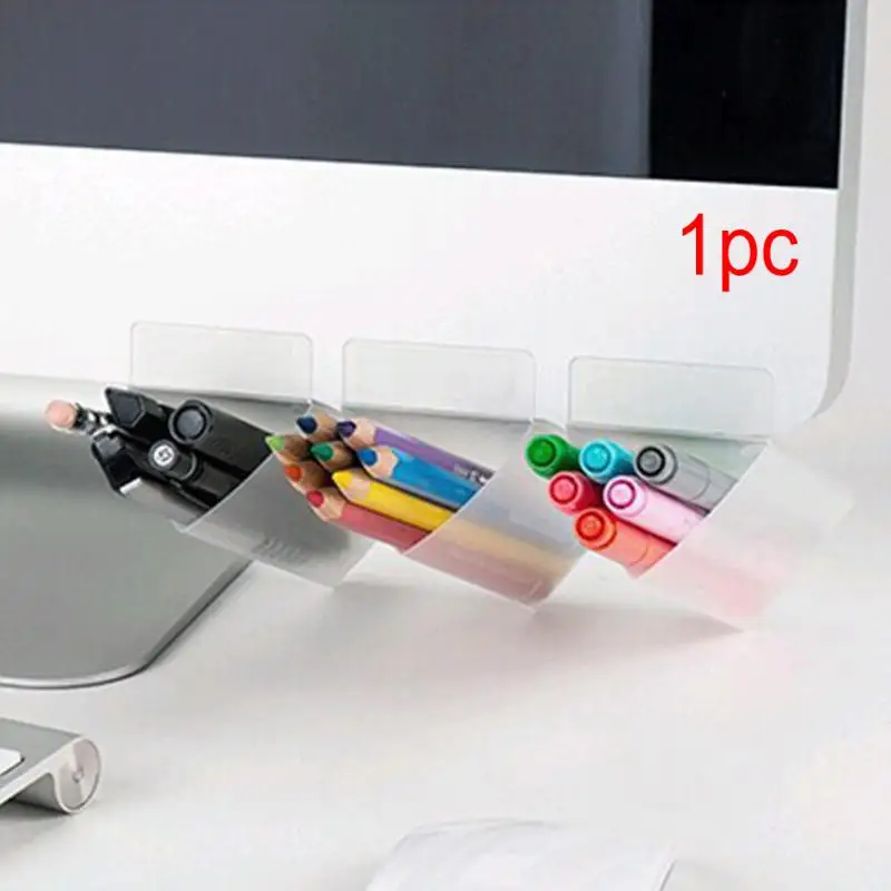 1 шт. креативные настольные Neaten стеллажи для хранения DIY дисплей вспомогательные канцелярские принадлежности Sidekick ручка карманный контейнер - Цвет: triangle