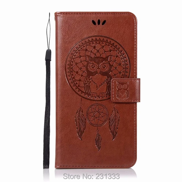 Кожаный чехол кошелек с ремешком C ku Сова для Samsung Galaxy A6 PLUS 2018 J4 J6 J7 J3 Sony Xperia L2 XA2 Ultra