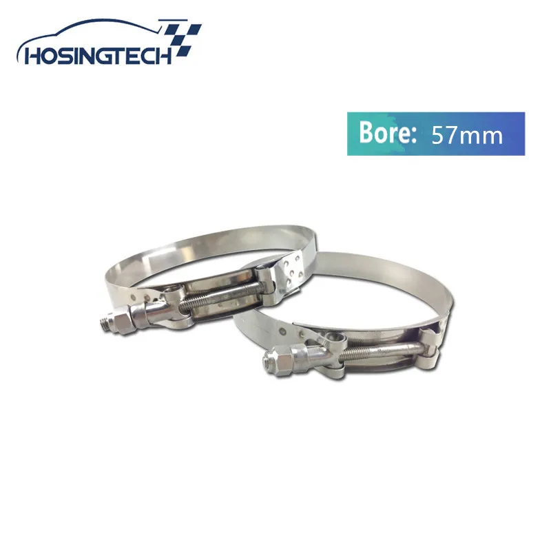 HOSINGTECH- NEW High Quality 57mm Turbo Hose clamp Stainless Silicone T Bolt hose Clamp Kit 3pcs | Автомобили и мотоциклы
