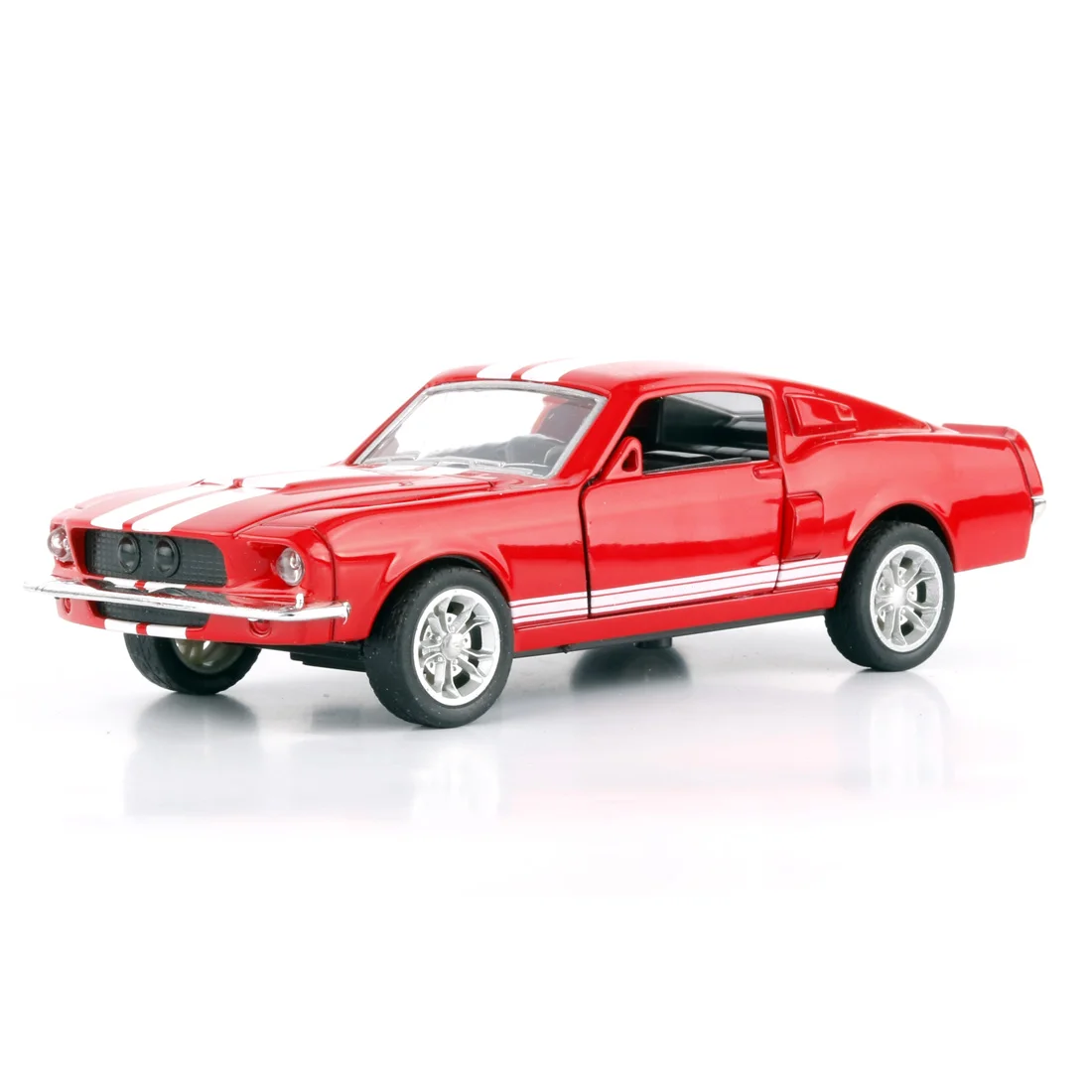 JMT автомобиль GT500 1:32 литой металлический литой автомобиль дверь открывающийся мини-гоночный спортивный автомобиль игрушка для детей лучший подарок - Цвет: Красный