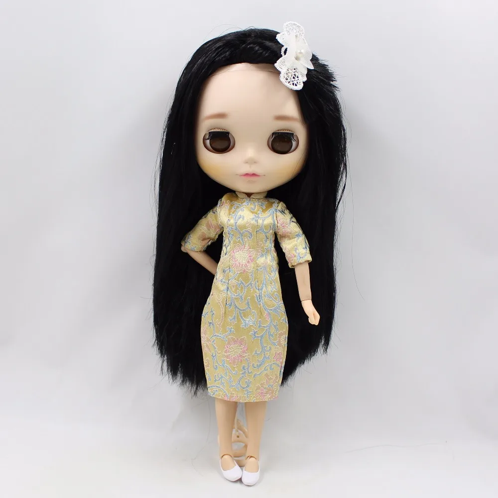 ICY DBS Blyth Кукольное платье Чонсам с древней вышивкой|Куклы| |