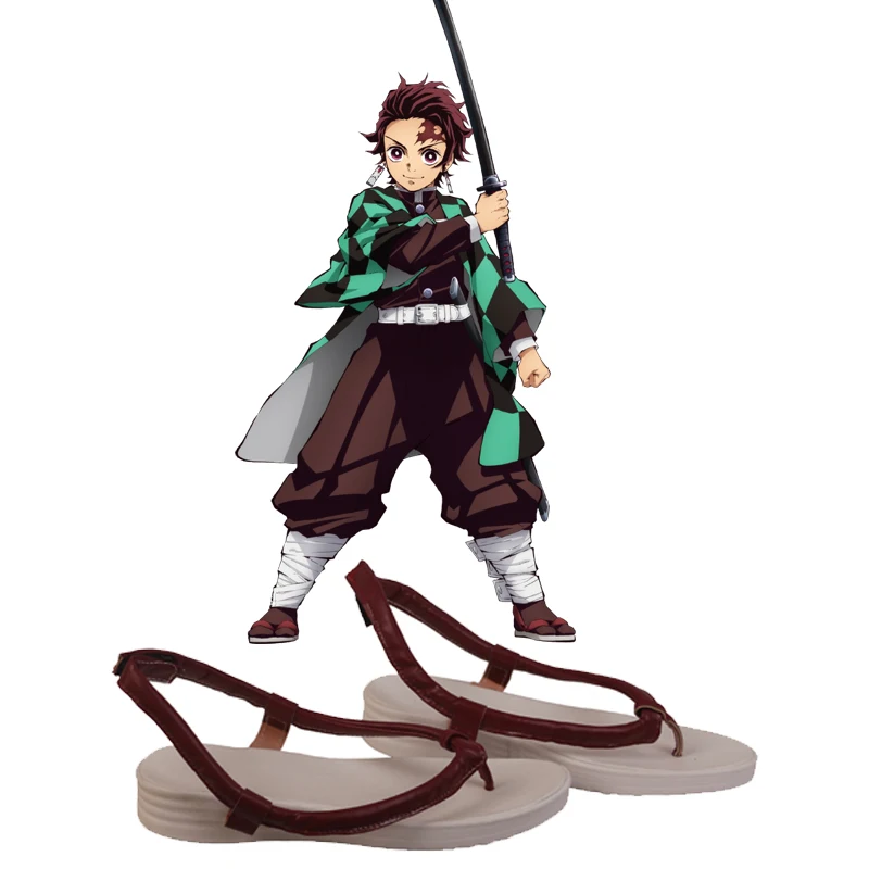 Обувь для костюмированной вечеринки Cosroad Kamado Tanjirou обувь косплея Демон Kimetsu no Yaiba