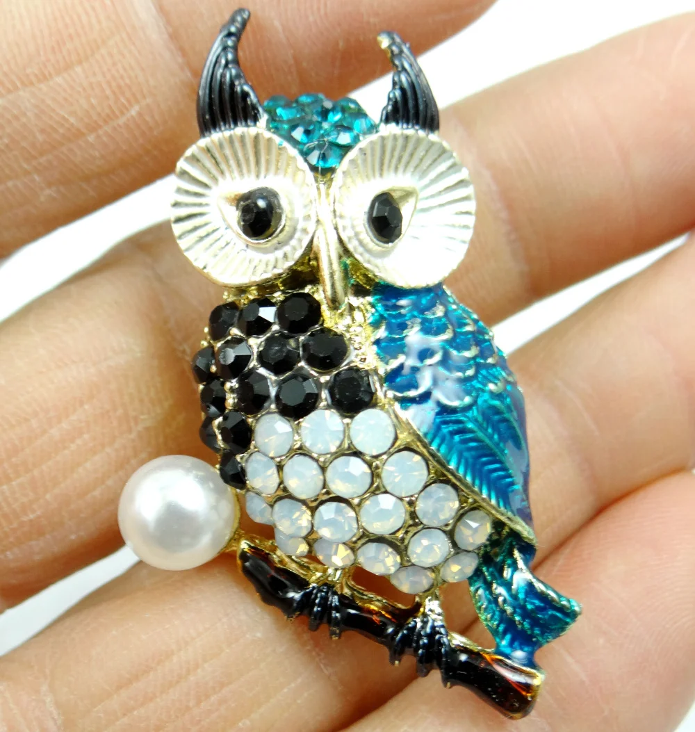 Hot Sale owl Brooches Men Women Suits Dress Hat Collar Brooch Pins Scarf Buckle Party Weddings Banquet Gifts W23 | Украшения и