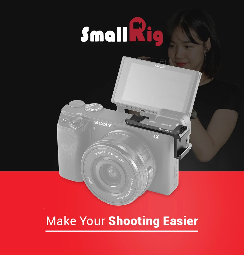SmallRig DSLR камера адаптер холодного башмака(левая сторона) для sony A6100/A6000/A6300/A6400/A6500 камера установка для вспышки прикрепить свет 2342