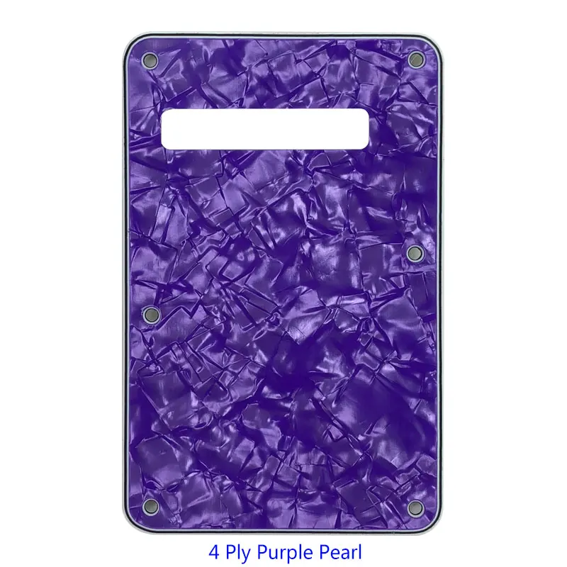 4Ply Purple Pearl Pleroo пользовательские гитарные части-для США Страт гитара тремоло крышка Страт задняя пластина Гитара Pickguard скретч пластина - Цвет: 4Ply Purple Pearl
