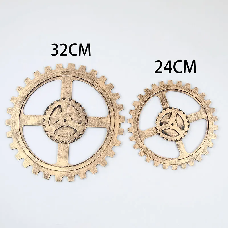Один пирог Ретро шестерни бар Гриль наклейки на стену личность волос салон