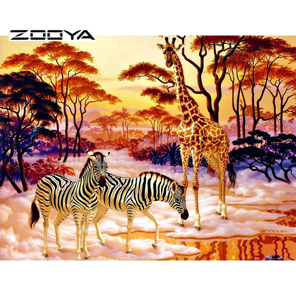 diy diamond painting square drill cross stitch full rhinestone pasted Animal horses and deer home decor F232 | Дом и сад