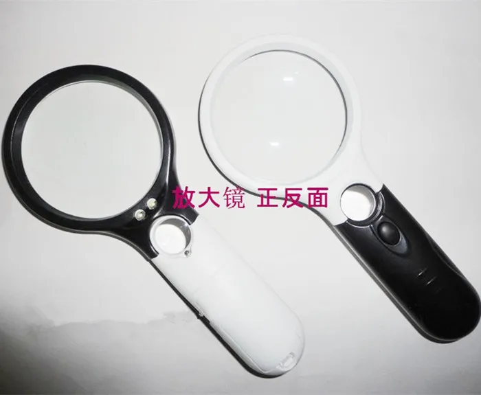 

Handheld 10X- 20X with 3 LED Light Reading Magnifier for Elderly Jewelry Appraisal