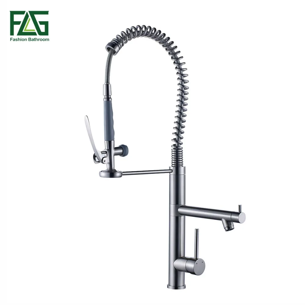 Смеситель кухонный из матового никеля с поворотом на 360 градусов|faucet material|faucetfaucet
