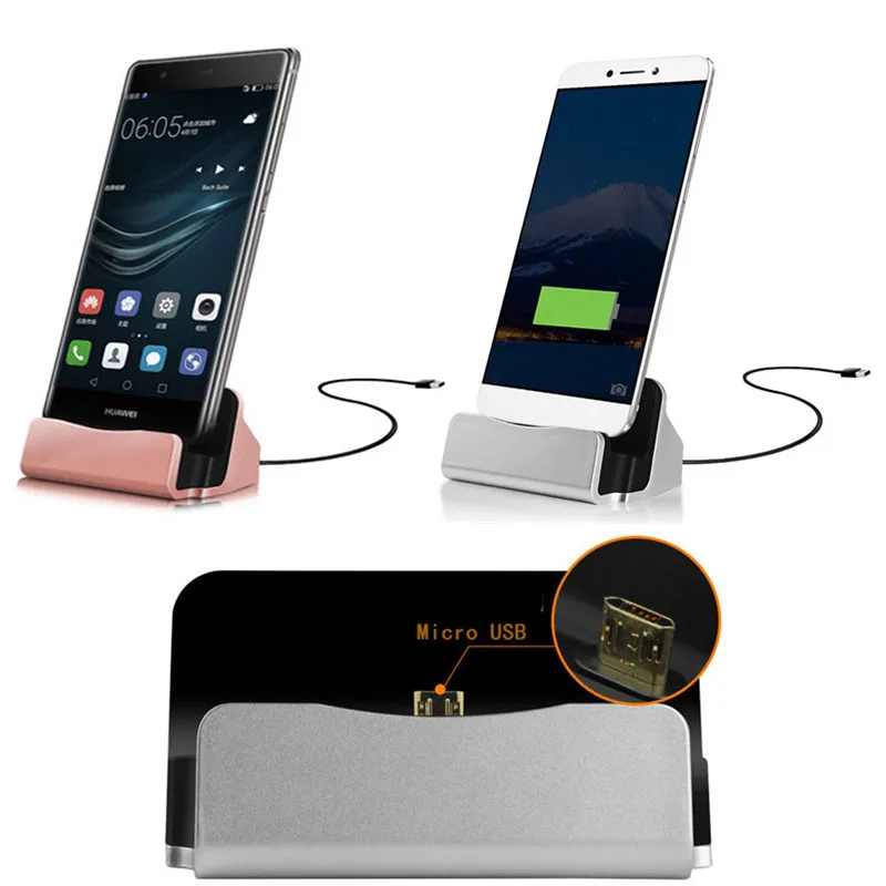 Настольное зарядное устройство с портом Micro USB подставка для Xiaomi Mi 8 lite A2 5 Redmi 6 6A Note