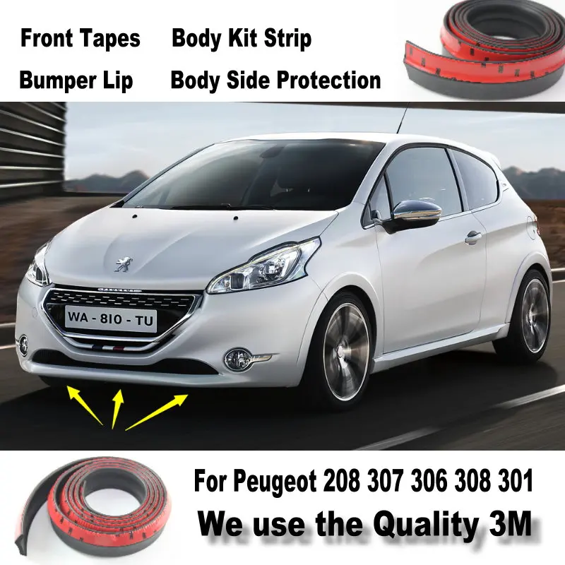 Бампер для Peugeot 206 208 307 306 308 301 передний спойлер дефлектор комплект кузова юбка в