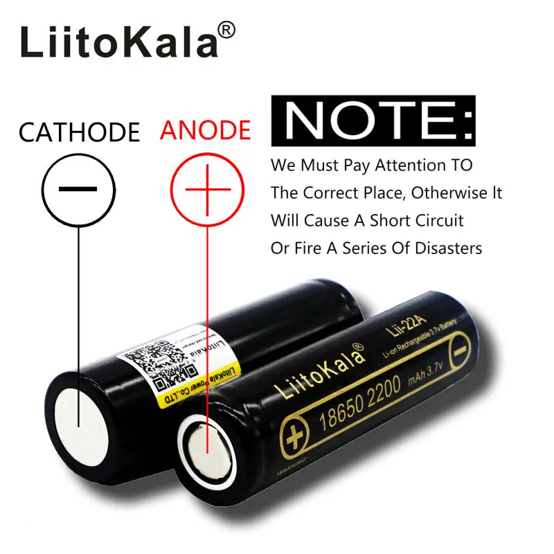 HK LiitoKala Lii-22A 3 7 В 18650 2200 мАч Батарея Перезаряжаемые | Электроника