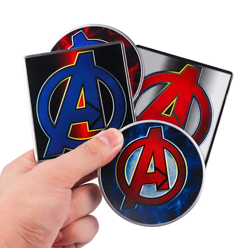 Автомобильный Стайлинг 3D Marvel The Avengers эмблема Алюминиевые наклейки из сплава для