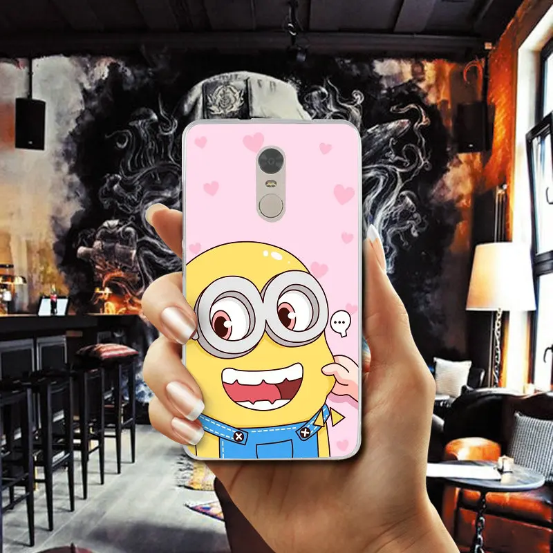 Cute Funny Yellow Minions For Xiaomi Mi Redmi Note 2 3 3S 4 4X 4A 5 5S 6 8 A1 Pro Plus Shell Soft TPU Silicone Mobile Phone Case |