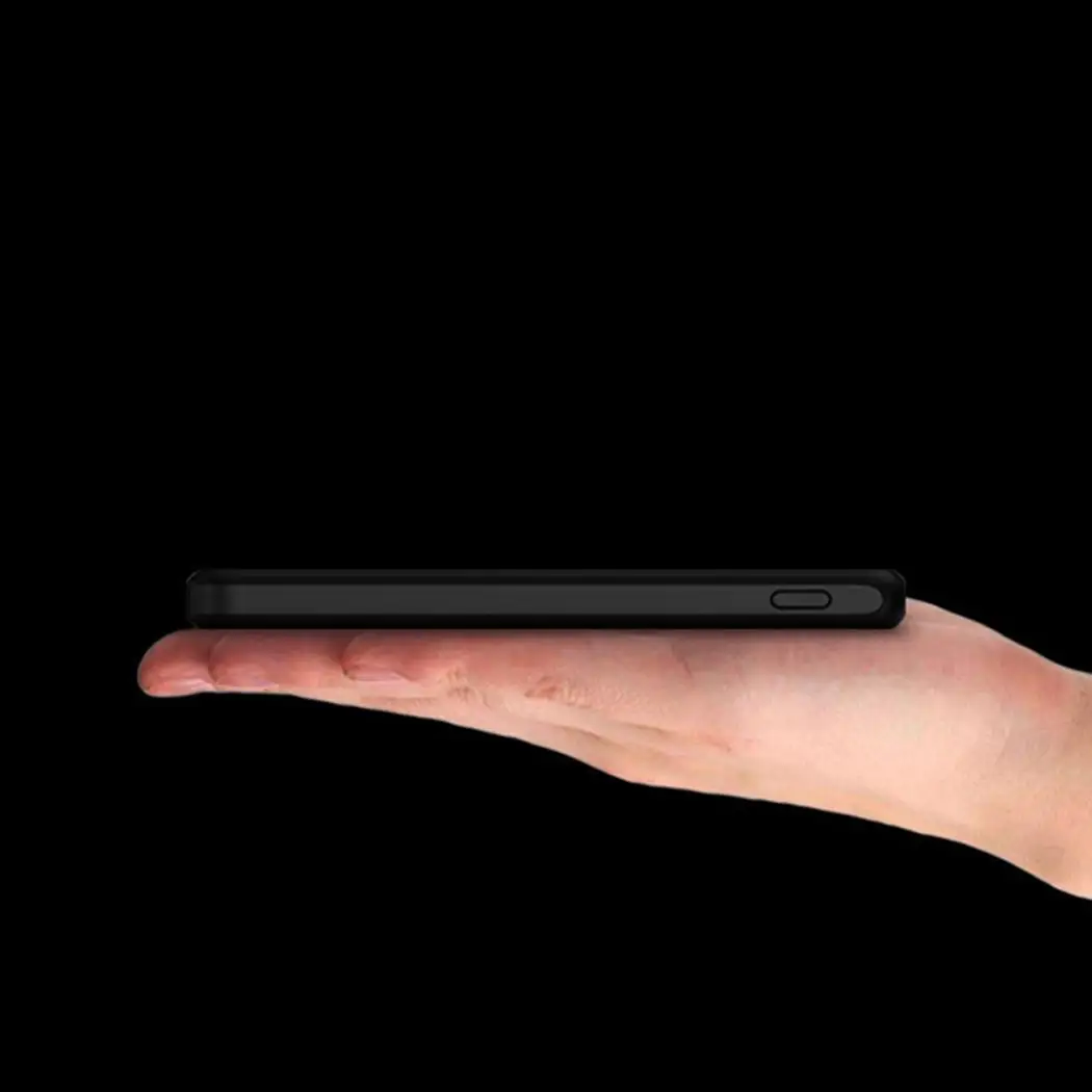 Портативный Банк питания ультра тонкий 10000 мАч смартфоны двойной USB Мобильный