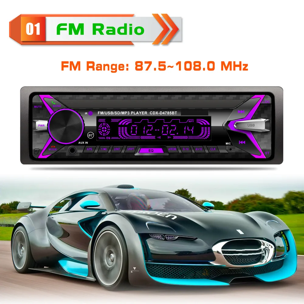 SD карта Bluetooth декодеры Автомобильный MP3 AUX адаптер Hands-free дистанционное управление