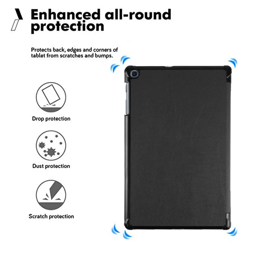 Тонкий складной магнитный чехол подставка из искусственной кожи для Samsung Galaxy Tab A