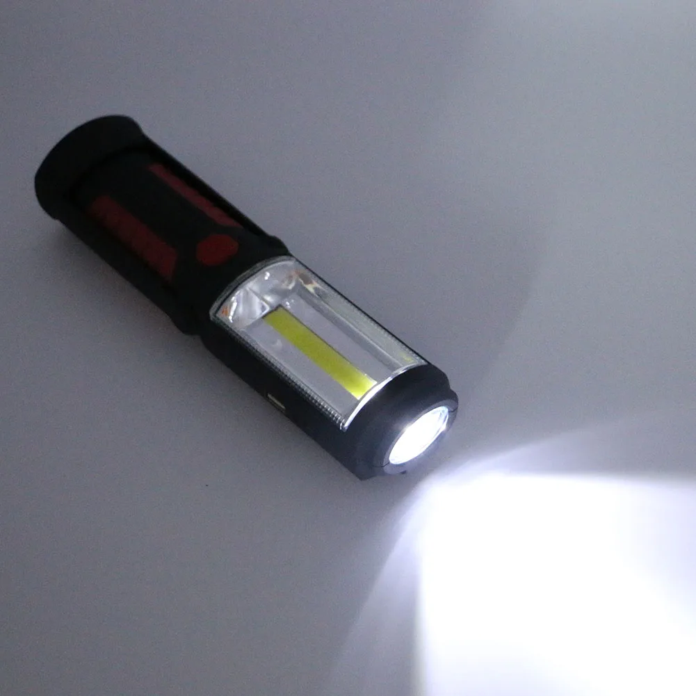 COB светодиодный светильник-вспышка с зарядкой от USB, рабочий светильник с магнитной подставкой и крючком, портативный фонарь, Мобильный Внешний аккумулятор для улицы