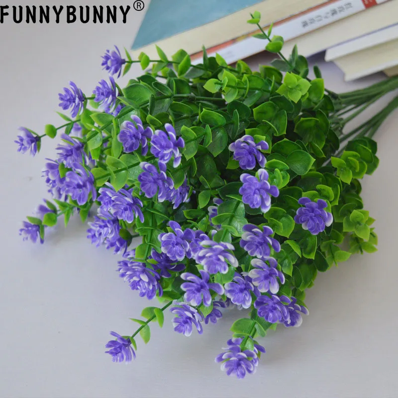 FUNNYBUNNY 5 шт Искусственные цветы на открытом воздухе красные устойчивые к