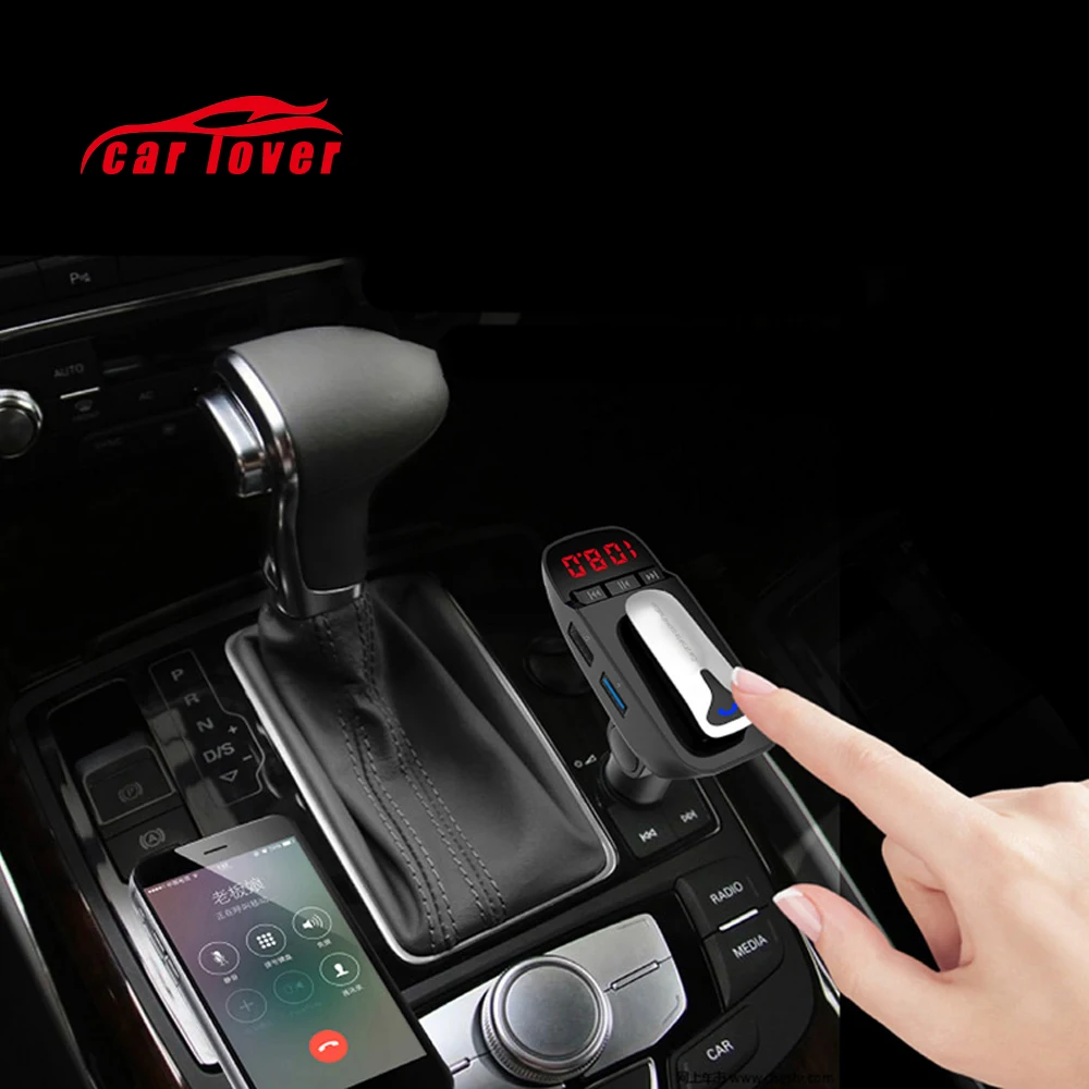 Автомобильный Радио fm передатчик наушники Bluetooth модулятор Handsfree MP3 плеер двойной