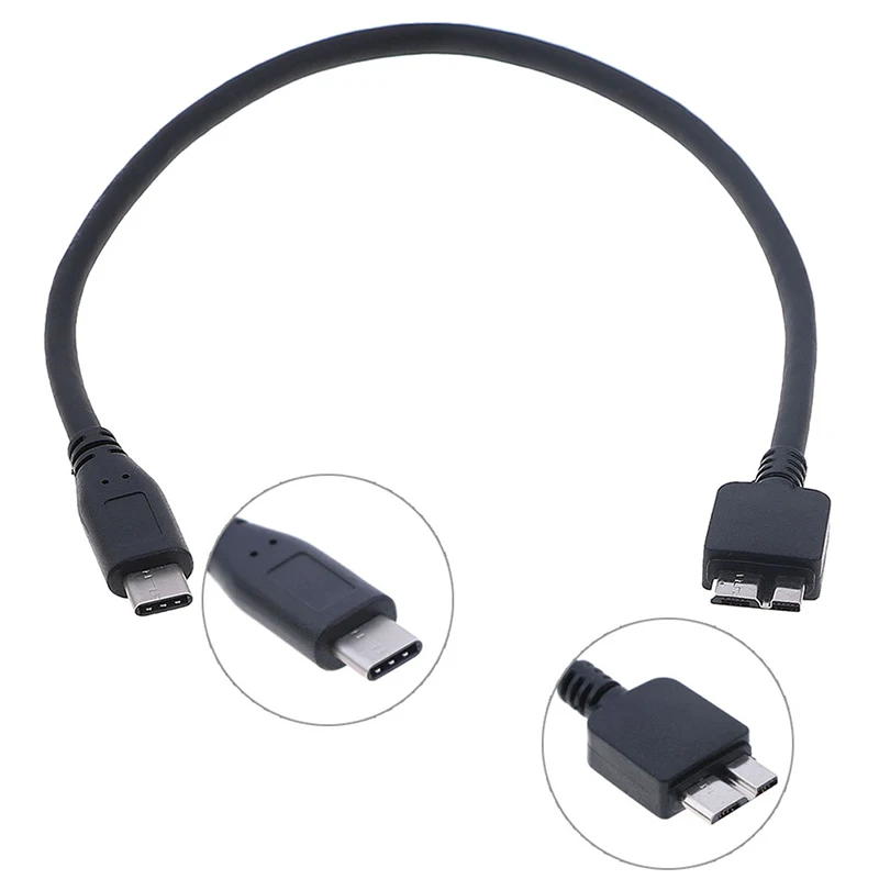 

30cm USB c to micro usb cable type c to micro b cable for hdd hard disk phone cable Data Cable