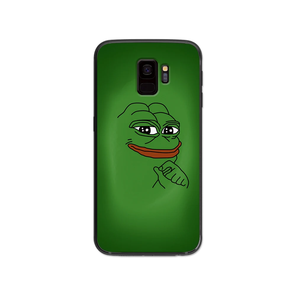 8 Мем-лягушка pepe для samsung Galaxy A5 A6 A7 A8 A9 плюс M10 M20 M30 мягкий силиконовый черный чехол для телефона - Цвет: 8