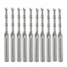 Концевые фрезы с 2 канавками из карбида, 113 дюйма, 2 мм, с ЧПУ, длина канавки 17 мм, 10 шт.