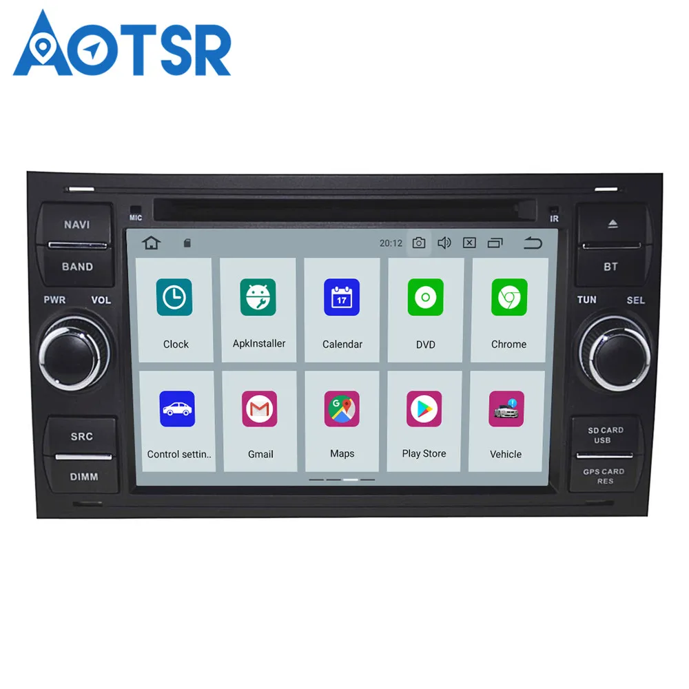 Android 9 0 8 ядерный автомобильный DVD плеер GPS навигация для FORD FOCUS C-MAX FIESTA FUSION GALAXY TRANSIT
