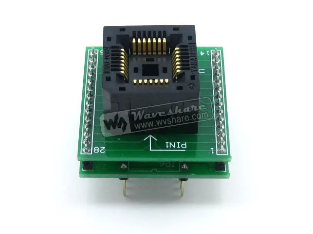 PLCC28 TO DIP28 Yamaichi IC Адаптер для тестирования и сгорания розетки упаковки шаг 1 27 мм |