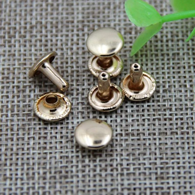 gold704 100sets Горячая 100 компл./лот шипы шпильки двухсторонняя винтовые заклепки шпилька для обуви поясная сумка ремесла для самостоятельного пошива одежды аксессуар для скрапбукинга - Цвет: gold704 100sets