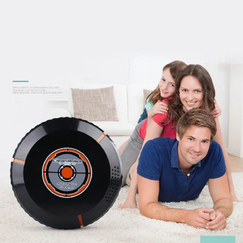 Full Automatic Intelligent Smart Cleaning Robot USB Charging Robotic Home Floor Vacuum Cleaner Dust Sweeper | Бытовая техника