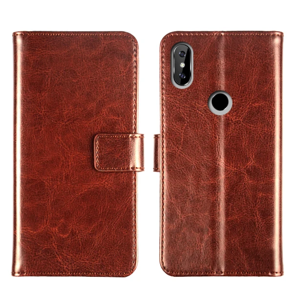 Чехол бумажник из искусственной кожи с откидной крышкой для Oukitel C8 C9 C12 C13 C15 C16 C17 Pro