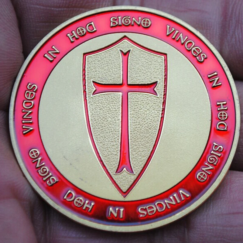 18 шт./компл. европейские Рыцари темплар разные цвета монета золотая медаль