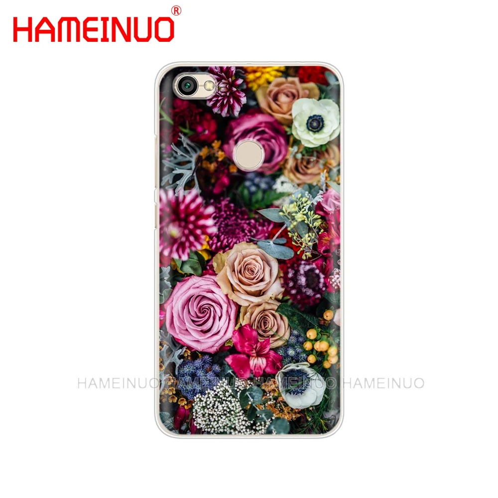Чехол для телефона с красной бабочкой и белыми розами HAMEINUO Xiaomi redmi 5 4 1s 2 3 3s pro PLUS note