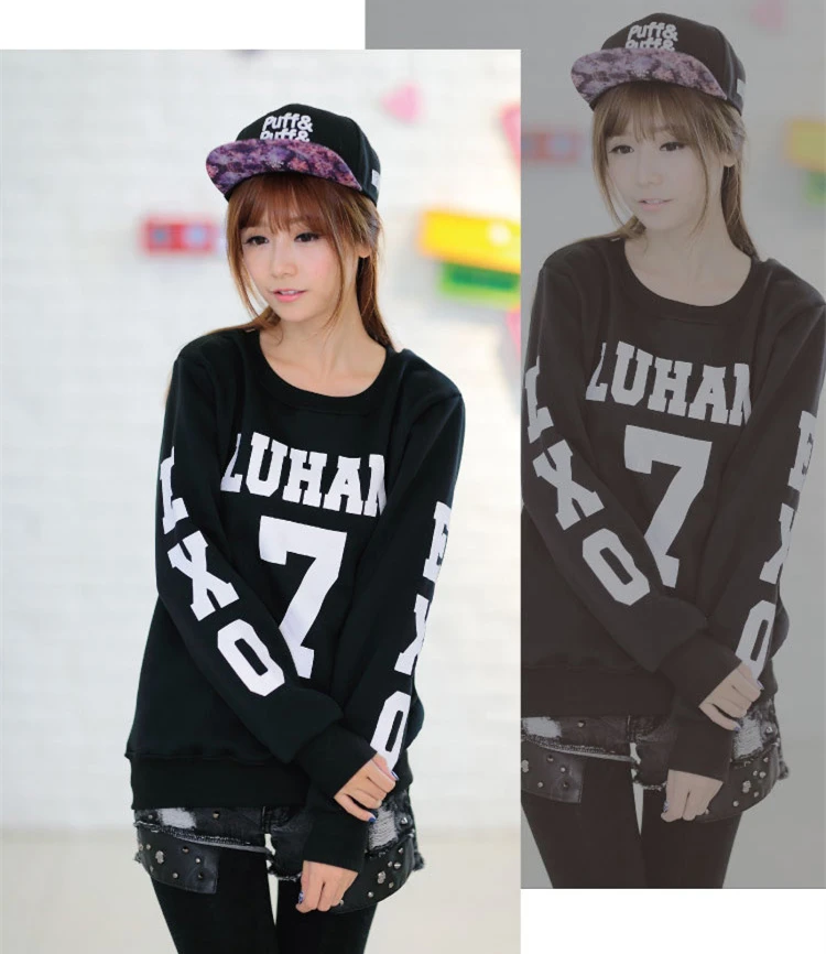 Kpop звезда exo dus концертный альбом осень зима длинный рукав с капюшоном