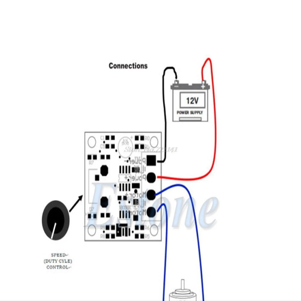 DC 1,8 V 3V 5V 6V 12V 2A регулятор скорости двигателя низкого напряжения ШИМ 1803B