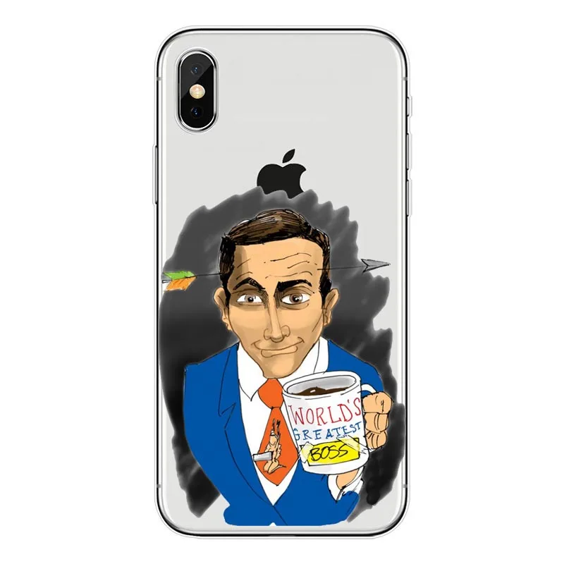 Для iPhone 11Pro Max XS MAX 5S SE 6 6S 7 8 Plus Майкл Скотт офис смешные юмористические аксессуары