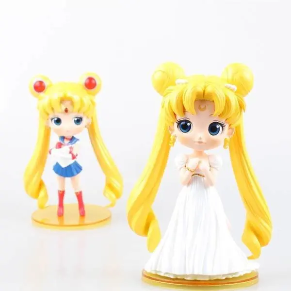 Q version Sailor Moon Tsukino Usagi 15cm Anime Collectible Action Figure PVC toys for christmas gift free shipping | Игрушки и хобби