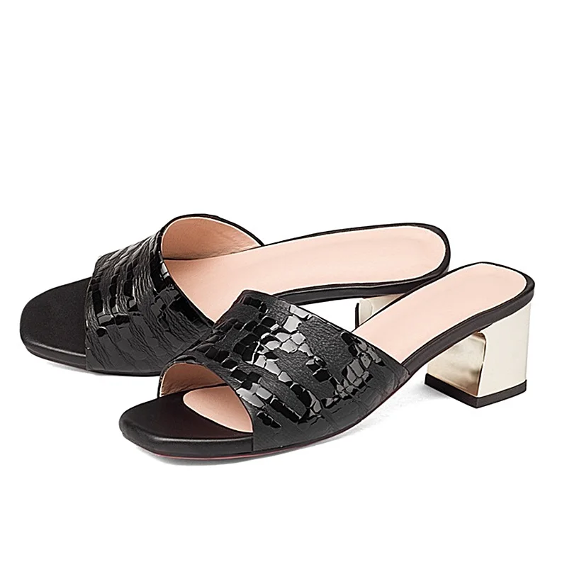 Кожаные Сандалии Чистый Цвет ЕВА Инъекций Обувь Площади Пляжные Рыбы Тапочки