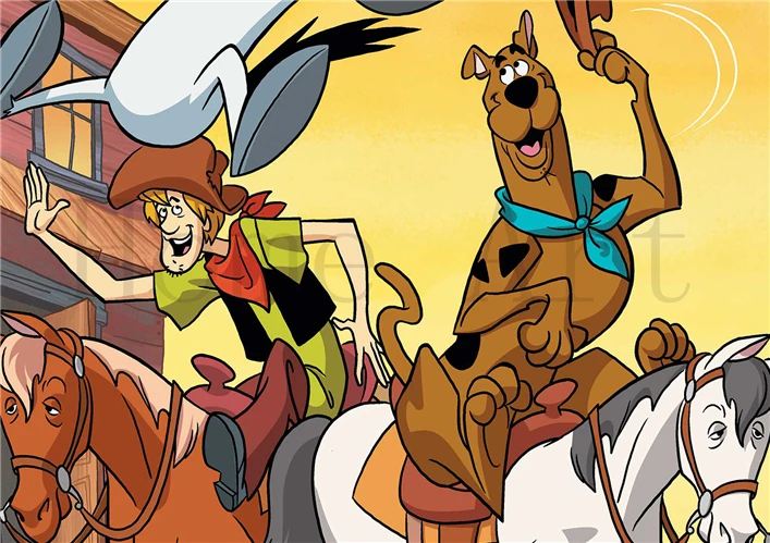 Прозрачный Scooby doo плакат ясное изображение наклейки на стену украшение дома высокое качество печать белая бумага с покрытием домашний арт бренд - Цвет: Прозрачный