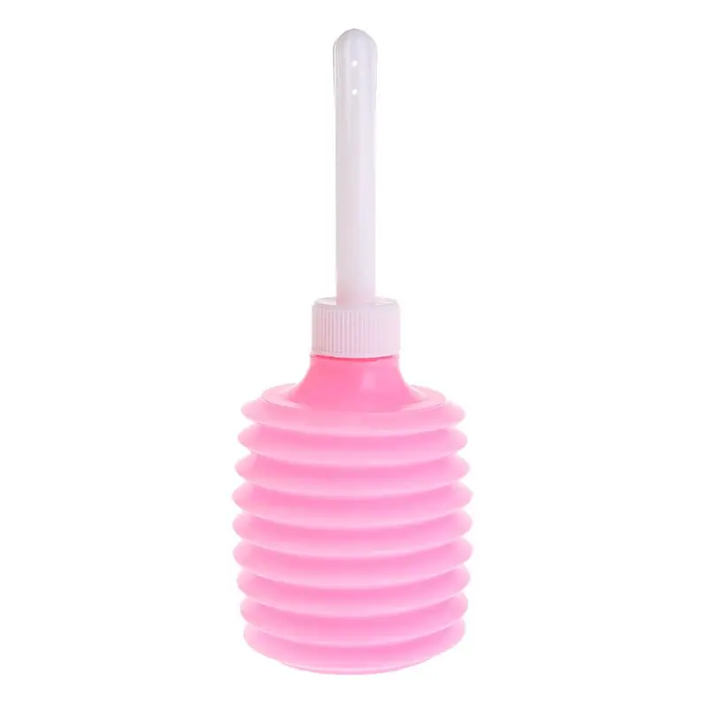 Pink Color Sex shop Anal toys anal plug 200ML Disposable Enema Rectal Syringe Vaginal Douche Cleaning Butt Plug-10 | Красота и