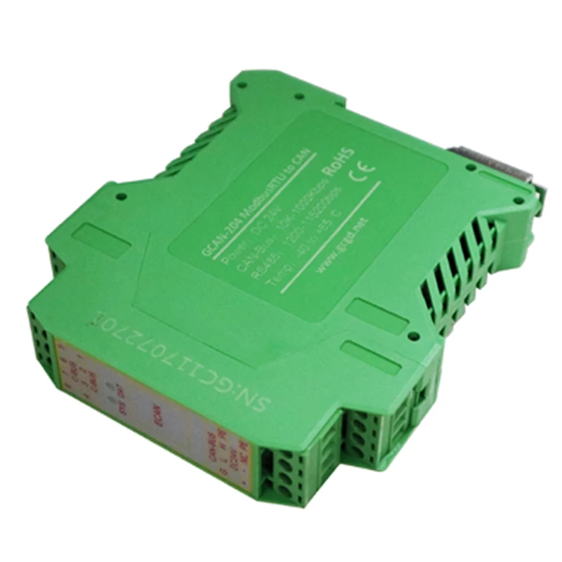 Конвертер Modbus RTU в CAN bus промышленного класса с din рейкой который используется для