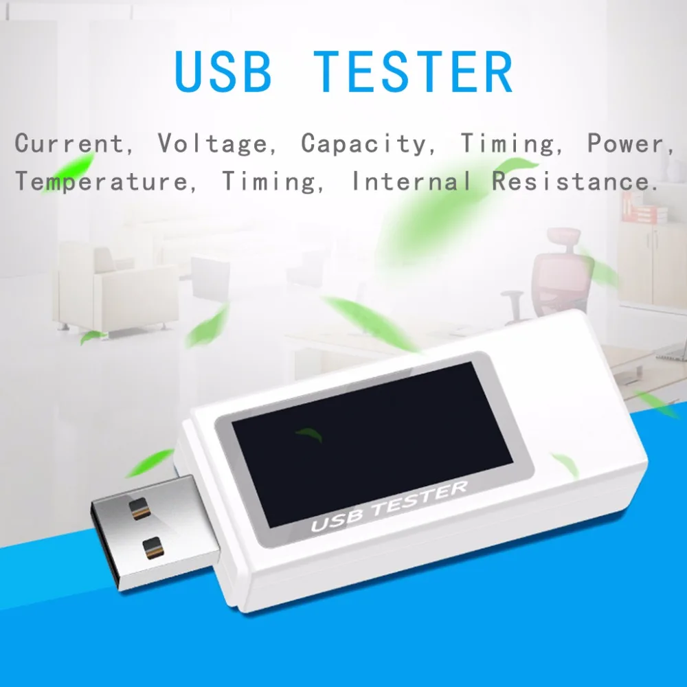 Тестер USB Цифровой вольтметр напряжение тока зарядное устройство Емкость