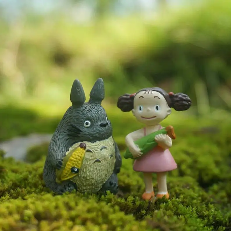 Феи Садовые принадлежности 2 шт. миниатюрные фигурки Тоторо и девочки для студии